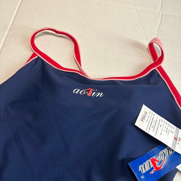 AojinWomen's Navy and Red Swimsuit # A2 - Picture 7 of 9